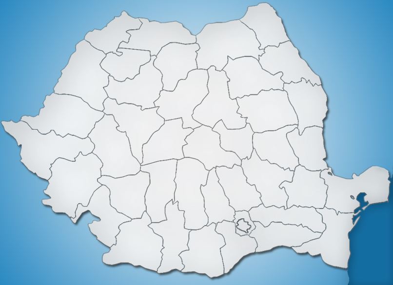 Harta Judete Romania